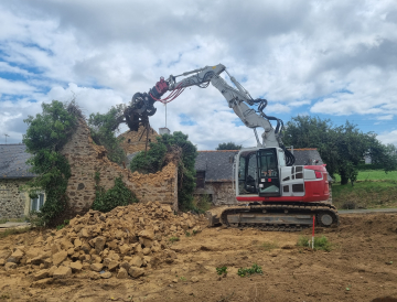 Transformation à Ploufragan : Démolition  par M2TP