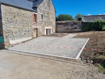 Création de Cour en Enrobé et Pose de Pavés Plédran 