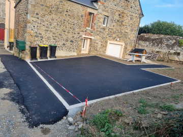 Création de Cour en Enrobé et Pose de Pavés Plédran 