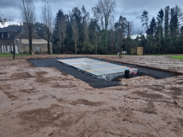 Remblayage de la piscine 