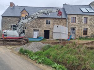 Assainissement sur la commune de trédia